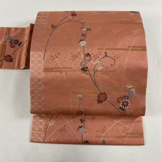 名古屋帯 美品 優品 正絹 【中古】(帯)