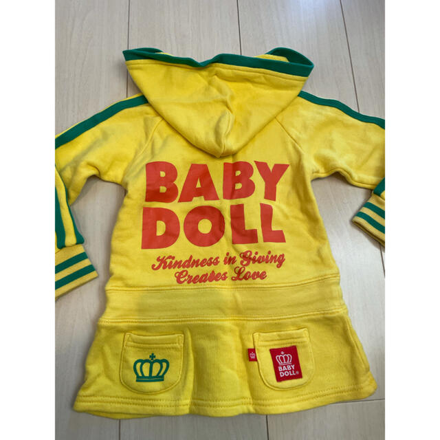 BABYDOLL(ベビードール)の♡ベビードール・パーカーワンピ♡ キッズ/ベビー/マタニティのベビー服(~85cm)(ワンピース)の商品写真
