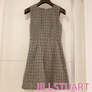 ジルスチュアート(JILLSTUART)のJILLSTUART ジルスチュアート ジル ワンピース ワンピ グレー(ひざ丈ワンピース)