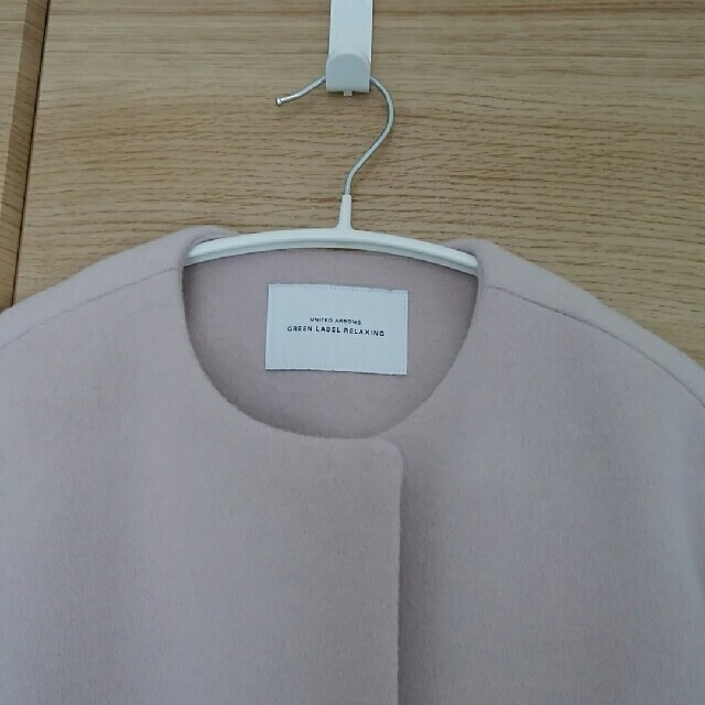 green アンゴラビーバー スリット ノーカラー コートの通販 by simple|グリーンレーベルリラクシングならラクマ label relaxing - XS 安い新品
