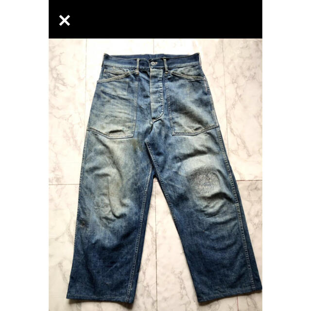 激レア  VINTAGE US.ARMY M-35 DENIM シンチバック 1