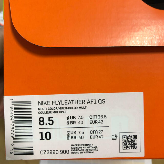 NIKE(ナイキ)のNIKE エアフォース1 FlyLEATHER QS マルチカラー メンズの靴/シューズ(スニーカー)の商品写真