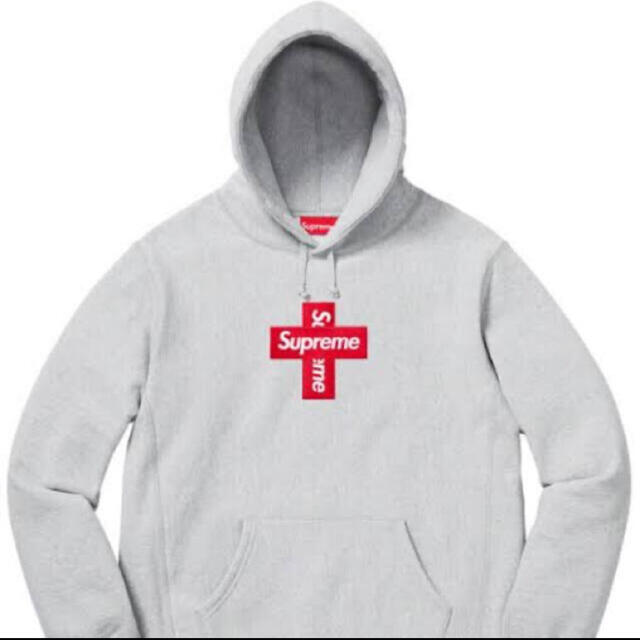 Supreme Cross Box Logo Hooded Sweatshirt