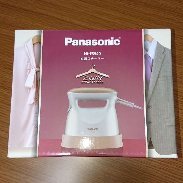 Panasonic 衣類スチーマー NI-FS540 (ピンクゴールド調)