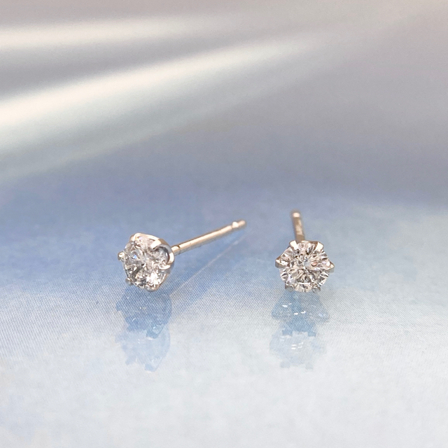 新品 H&C ダイヤモンドピアス 0.20ct Pt900 1