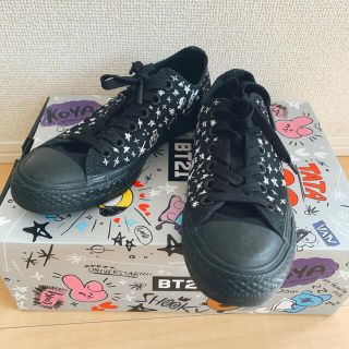 コンバース(CONVERSE)のBT21 converse 24cm BLACK スニーカー BTS 防弾少年団(スニーカー)