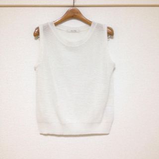 サルース(salus)の美品♡ノースリーブサマーニット(カットソー(半袖/袖なし))