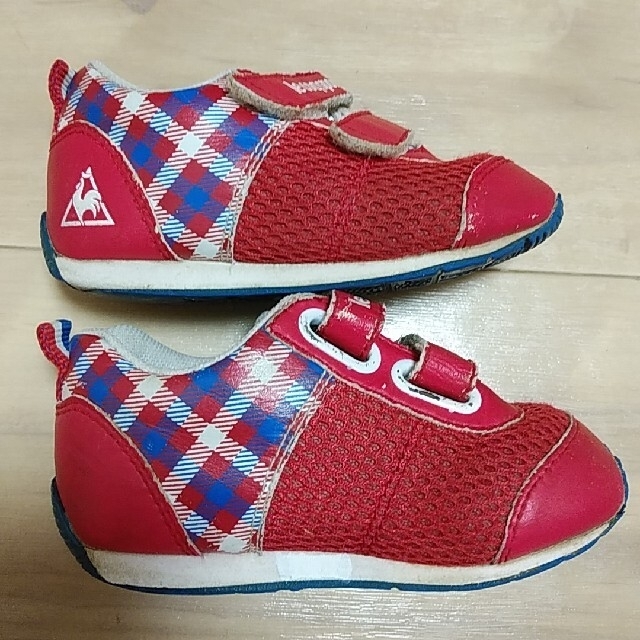 le coq sportif(ルコックスポルティフ)のle coq sportif　ルコック　スニーカー　赤　14.5cm キッズ/ベビー/マタニティのベビー靴/シューズ(~14cm)(スニーカー)の商品写真