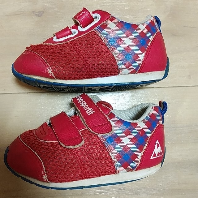 le coq sportif(ルコックスポルティフ)のle coq sportif　ルコック　スニーカー　赤　14.5cm キッズ/ベビー/マタニティのベビー靴/シューズ(~14cm)(スニーカー)の商品写真