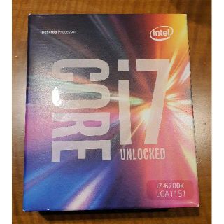 Intel i7-6700K 新品・未使用(PCパーツ)