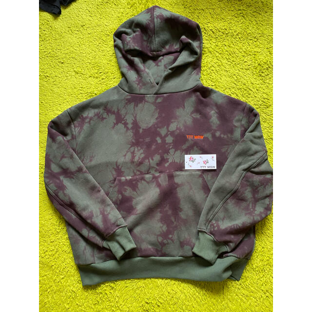 ttt_msw tie-dye hoodie khaki L