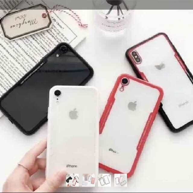 インスタ映えiPhoneXS/X赤ケース スマホ/家電/カメラのスマホアクセサリー(iPhoneケース)の商品写真