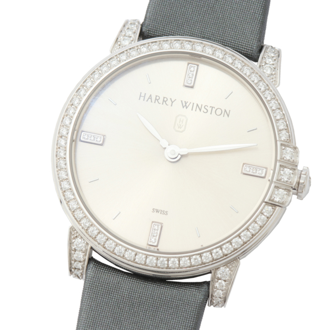 ハリーウィンストン HARRY WINSTON ミッドナイト MIDQHM32WW002 シルバー K18ホワイトゴールド 750WG クオーツ レディース 腕時計