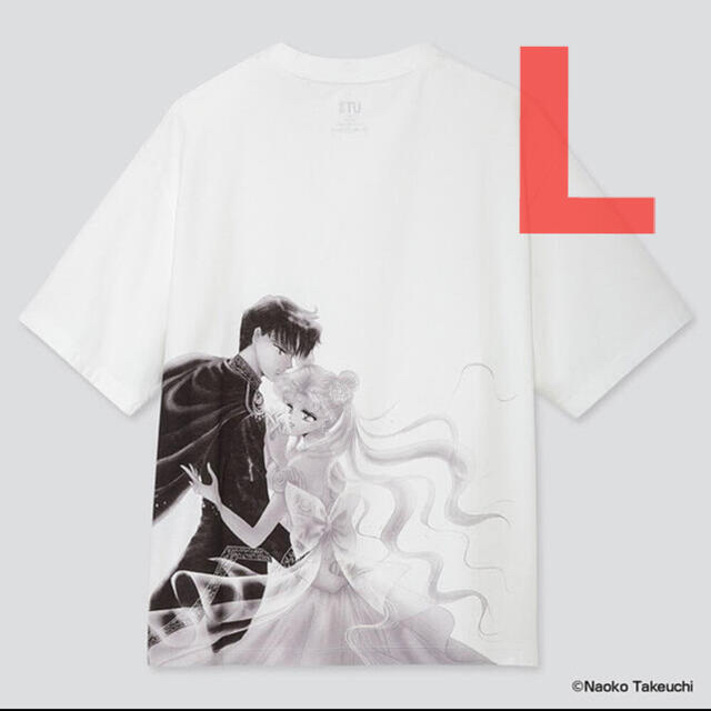 セーラームーン(セーラームーン)のセーラームーン　ユニクロ　Ｔシャツ　Lサイズ レディースのトップス(Tシャツ(半袖/袖なし))の商品写真