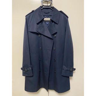 ユナイテッドアローズ(UNITED ARROWS)の【新品未使用・極美品】ユナイテッドアローズ　トレンチコート　ネイビー　サイズ:M(トレンチコート)