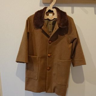 キャラメルベビー&チャイルド(Caramel baby&child )のjune little closet ファー襟コート 110(コート)