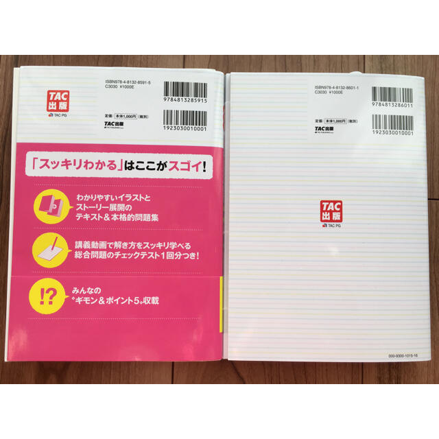 TAC出版(タックシュッパン)のスッキリわかる日商簿記3級&スッキリとける日商簿記3級 過去+予想問題集 エンタメ/ホビーの本(資格/検定)の商品写真