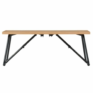 ムジルシリョウヒン(MUJI (無印良品))の無印良品　折りたたみローテーブル　オーク材　幅90×奥行45×高さ35(折たたみテーブル)