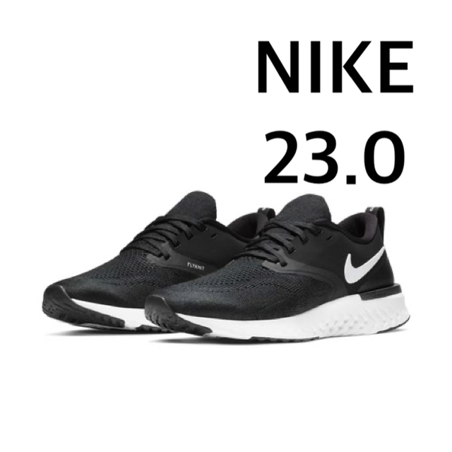 NIKE(ナイキ)のNIKE ランニング オデッセイ リアクト2 フライニット ブラック 22.5 レディースの靴/シューズ(スニーカー)の商品写真