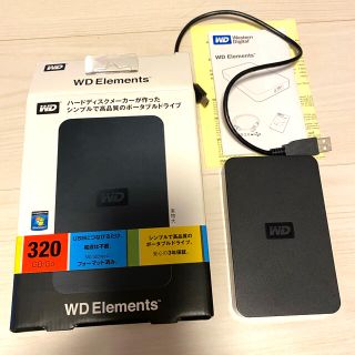 WD Elements ハードディスク320GB(PC周辺機器)