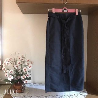 ジーユー(GU)の🌼sale🌼 GU ジーユー navy スエード タイトスカート(ひざ丈スカート)