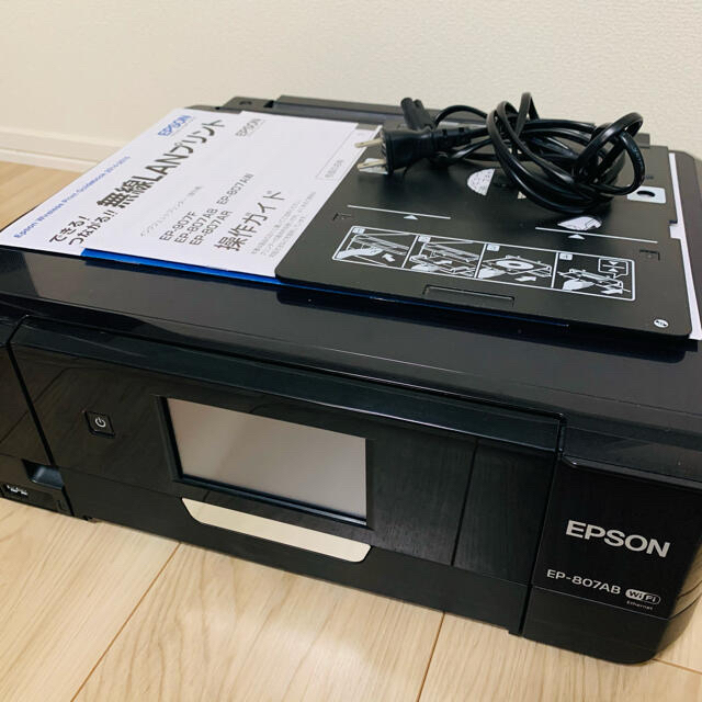 EPSON(エプソン)のEPSONプリンター EP-807AB スマホ/家電/カメラのPC/タブレット(PC周辺機器)の商品写真