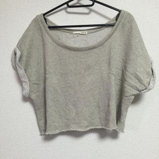 マウジー(moussy)のmoussyスエットショートトップス(カットソー(半袖/袖なし))