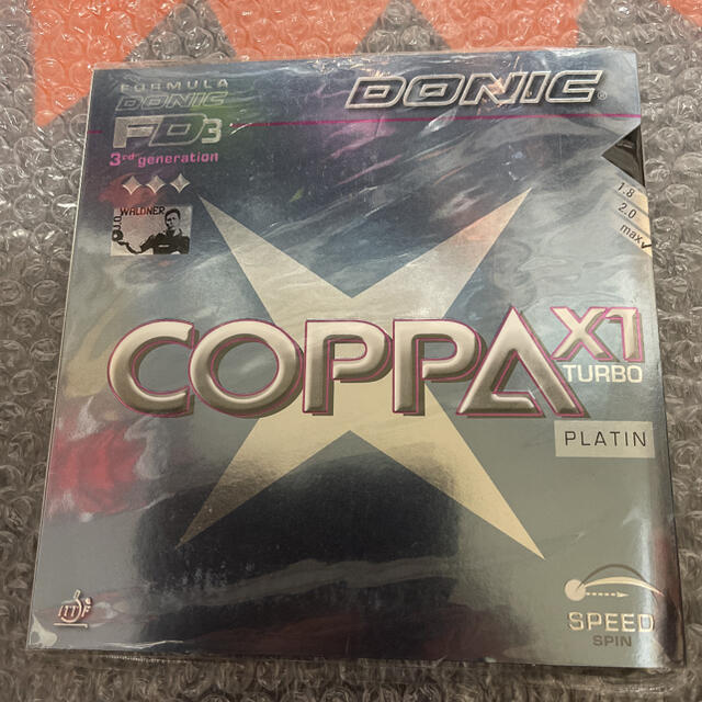 DONIC(ドニック)の卓球ラバー　DONIC COPPA X1 TURBO 黒MAX スポーツ/アウトドアのスポーツ/アウトドア その他(卓球)の商品写真