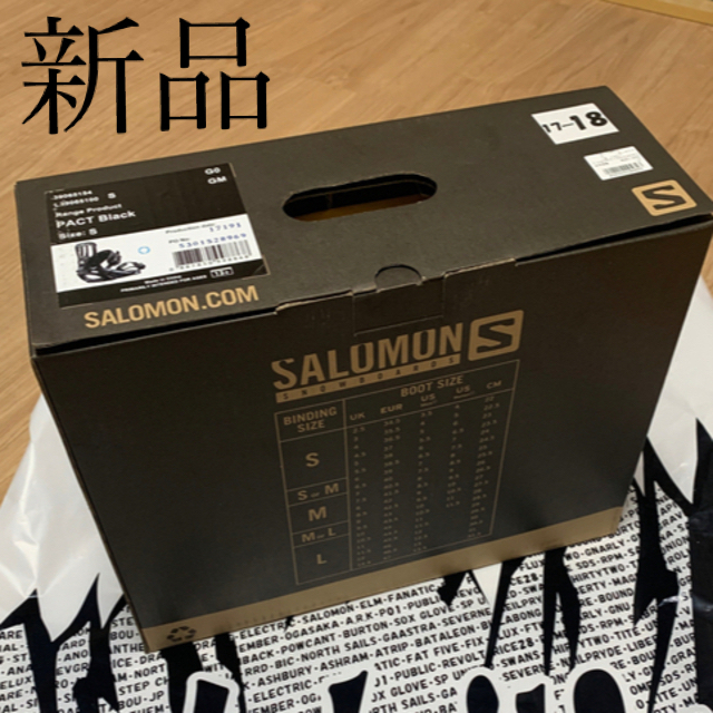 SALOMON(サロモン)のSALOMON PACT BLACKビンディング スポーツ/アウトドアのスノーボード(バインディング)の商品写真