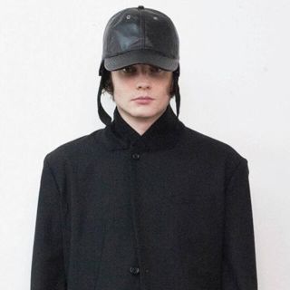 コムデギャルソン(COMME des GARCONS)のMinus★19ss レザーキャップ(キャップ)