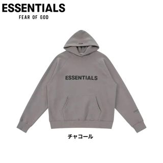 FEAR OF GOD FOG ESSENTIALS  チャコールパーカー XL