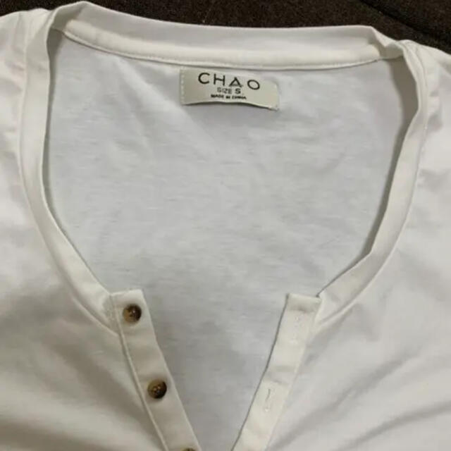 CHAO 半袖　メンズ　無地 メンズのトップス(Tシャツ/カットソー(半袖/袖なし))の商品写真