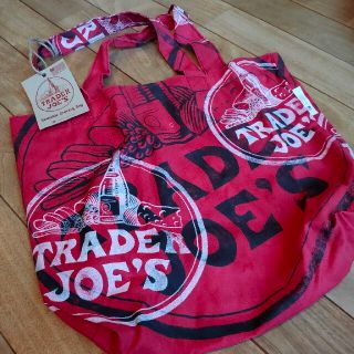 TRADER JOE'S トートバッグ　レッド(エコバッグ)