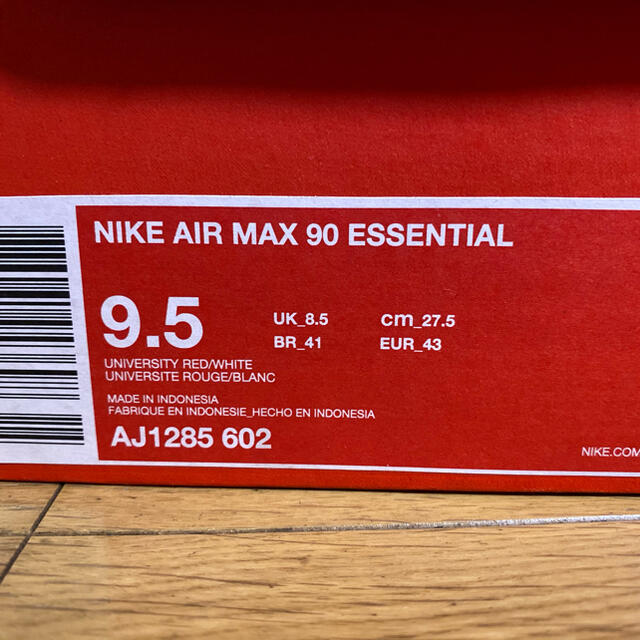 NIKE(ナイキ)のNIKE AIR MAX 90  エッセンシャルレッド メンズの靴/シューズ(スニーカー)の商品写真