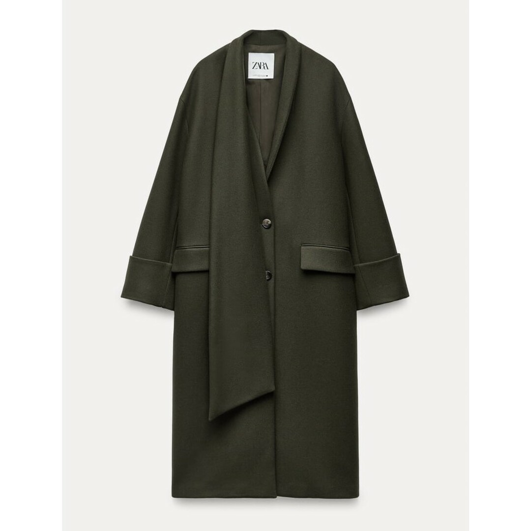 ZARA - スカーフ マンテコ ウールブレンド コート - ZW ZARAの ZARA - スカーフ マンテコ ウールブレンド コート - ZW ZARAの