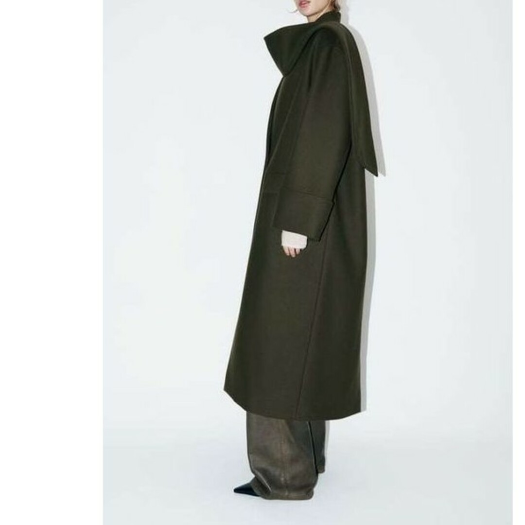 ZARA - スカーフ マンテコ ウールブレンド コート - ZW ZARAの ZARA - スカーフ マンテコ ウールブレンド コート - ZW ZARAの