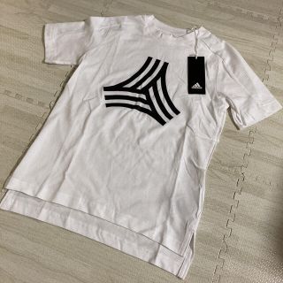 アディダス(adidas)の3.新品半額 アディダス キッズTシャツ・スポーツウェア ホワイト 140(Tシャツ/カットソー)