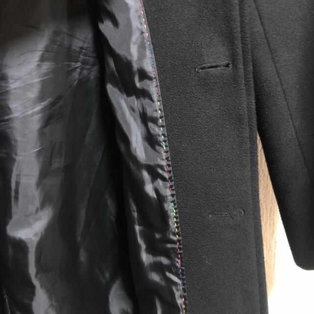 美品黒コート レディースのジャケット/アウター(ロングコート)の商品写真