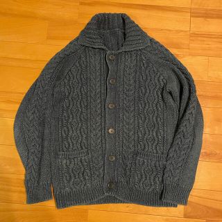 ユニフォームエクスペリメント(uniform experiment)の LOW GAUGE FISHERMANKNIT CARDIGAN INDIGO(ニット/セーター)