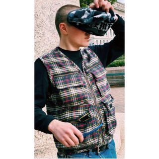 20FW Supreme Tartan Flannel Cargo Vest - ベスト