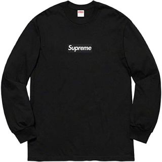 シュプリーム(Supreme)のsupreme Box Logo L/S Tee Mサイズ　ブラック(Tシャツ/カットソー(七分/長袖))