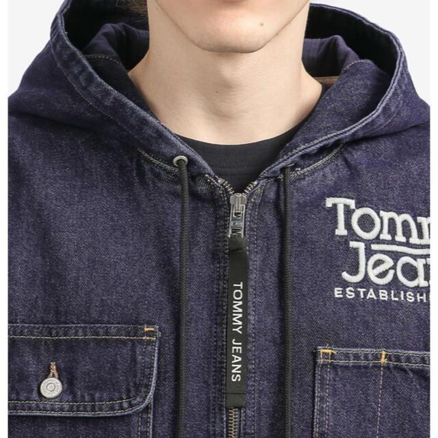 TOMMY(トミー)のD様専用 TOMMY JEANS フーデッドデニムジャケット メンズのジャケット/アウター(Gジャン/デニムジャケット)の商品写真