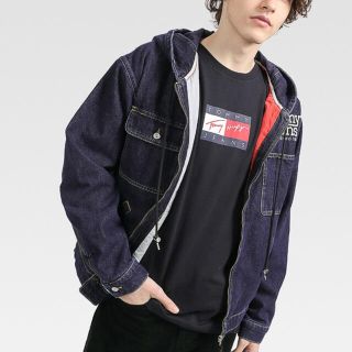 トミー(TOMMY)のD様専用 TOMMY JEANS フーデッドデニムジャケット(Gジャン/デニムジャケット)