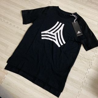 アディダス(adidas)の3.新品半額 アディダス キッズTシャツ・スポーツウェア ブラック 150(Tシャツ/カットソー)