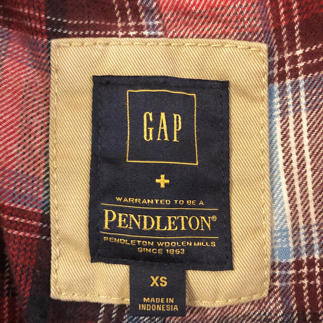 PENDLETON(ペンドルトン)のGAP PENDLETON マウンテンパーカー　XS メンズのジャケット/アウター(マウンテンパーカー)の商品写真