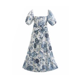ザラ(ZARA)の🌸春先行💐3374◆花柄 ワンピース(ひざ丈ワンピース)