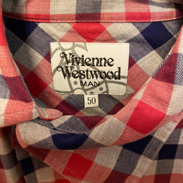 Vivienne Westwood(ヴィヴィアンウエストウッド)のvivienne westwood MAN アシンメトリーチェックシャツ 長袖 メンズのトップス(シャツ)の商品写真