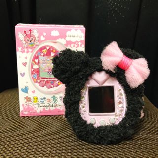 たまごっちケース　ハンドメイド　ブラック(その他)