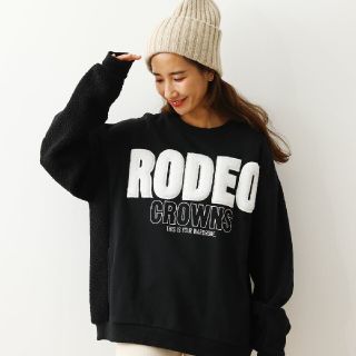 ロデオクラウンズワイドボウル(RODEO CROWNS WIDE BOWL)の新品ブラック送料込みです。(トレーナー/スウェット)