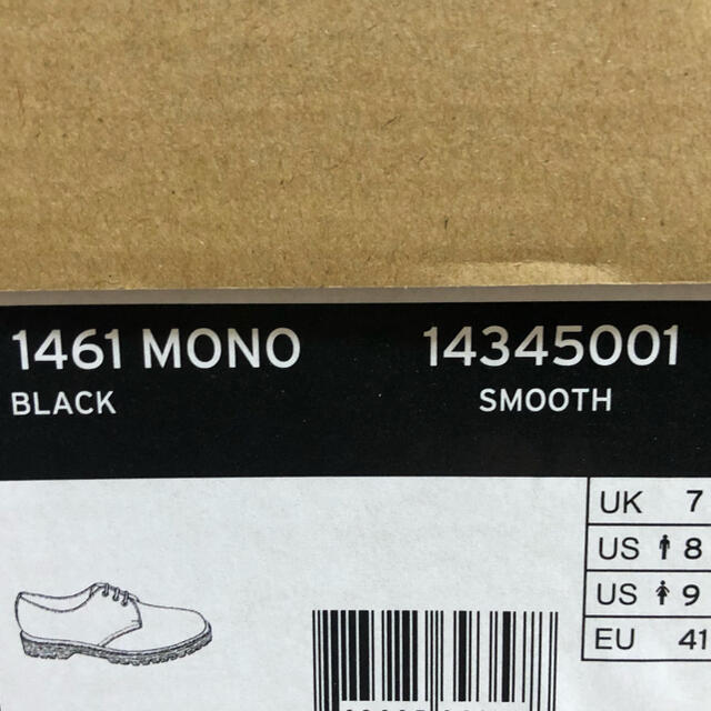 メンズ新品◉ドクターマーチン MONO ブラック 1461 3ホールギブソン 26.0